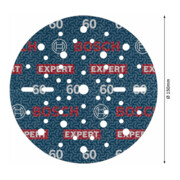 Bosch EXPERT Disque abrasif feuille, 150 mm, G60-4