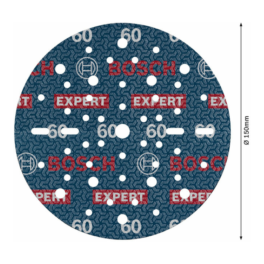 Bosch EXPERT Disque abrasif feuille, 150 mm, G60