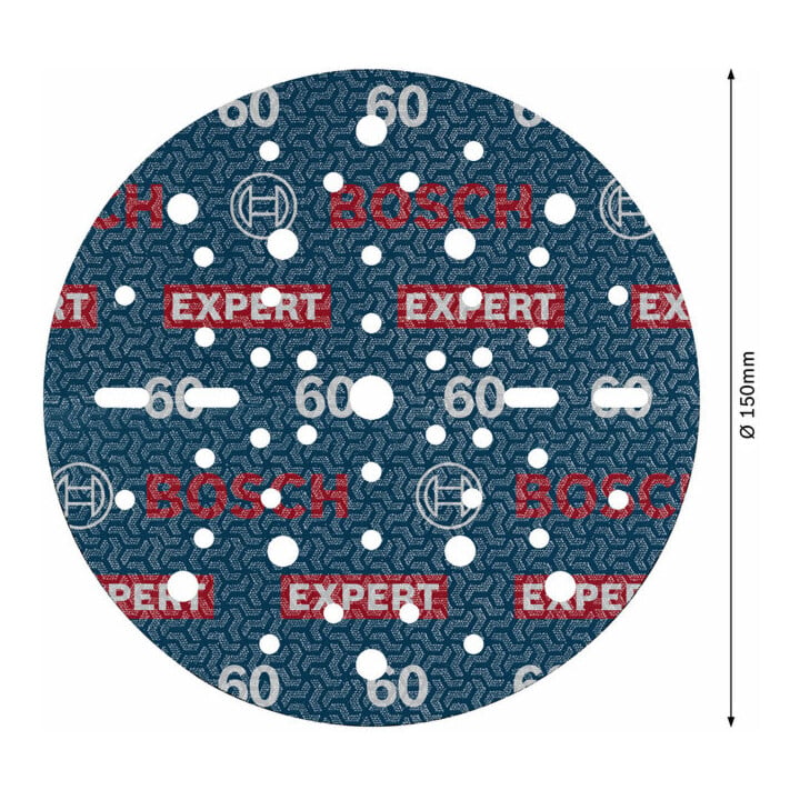 Bosch EXPERT Disque abrasif feuille, 150 mm, G60
