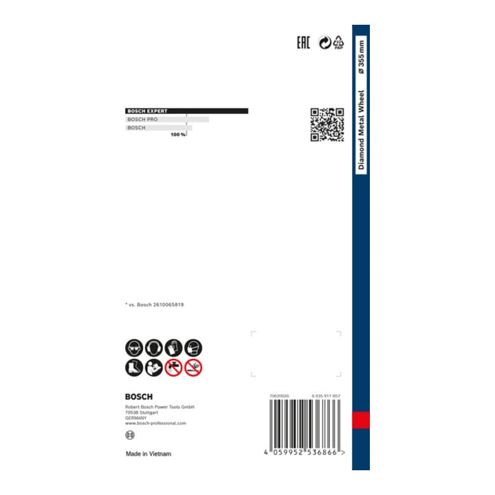 Bosch EXPERT Disque de coupe en métal diamanté, 355 x 25,4 mm
