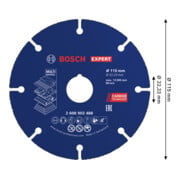 Bosch EXPERT Disque de coupe multi-matériaux carbure, 115 x 22,23 mm-4