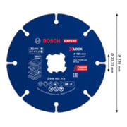 Bosch EXPERT Disque de tronçonnage carbure Multi Material, 125 x 1,6 x 22,23 mm, X-Lock-4