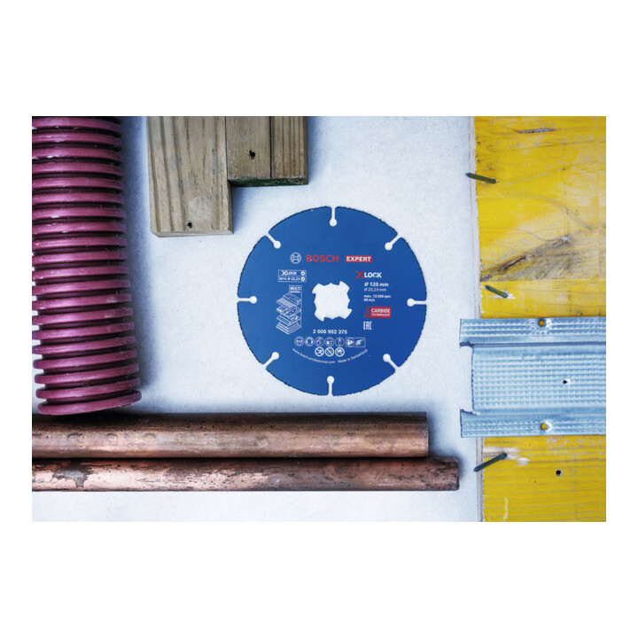 Bosch EXPERT Disque de tronçonnage multi-matériaux carbure, 115 x 22,23 mm, X-Lock, 10 pièces