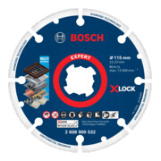 Bosch EXPERT Disque métal diamanté X-LOCK disque de coupe, 115 x 22,23 mm