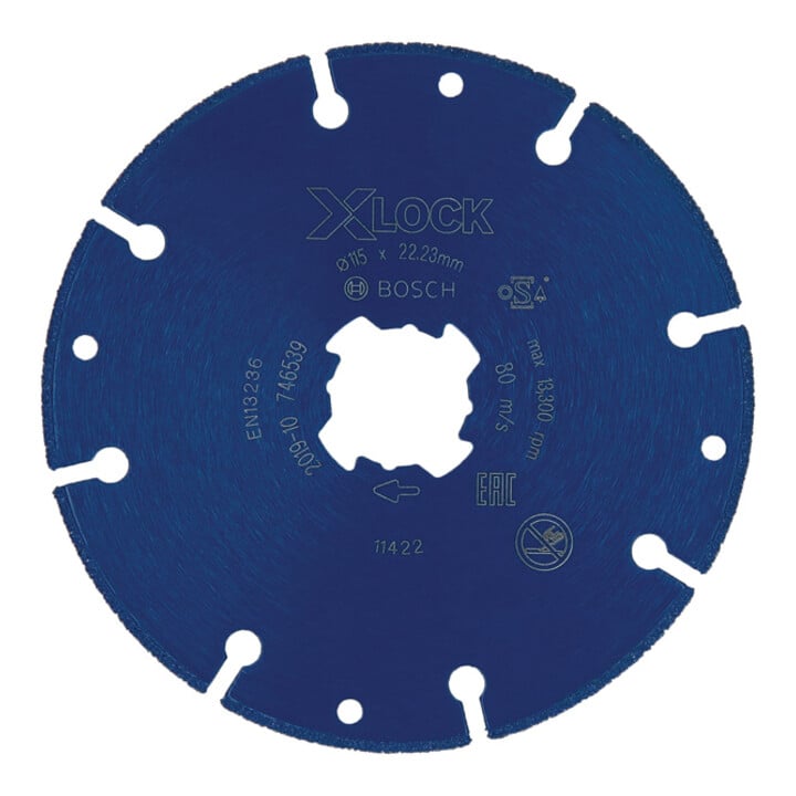 Bosch EXPERT Disque métal diamanté X-LOCK disque de coupe, 115 x 22,23 mm