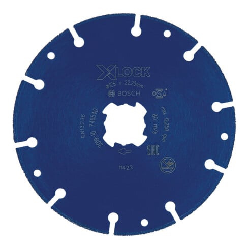 Bosch EXPERT Disque métal diamanté X-LOCK disque de coupe, 125 x 22,23 mm
