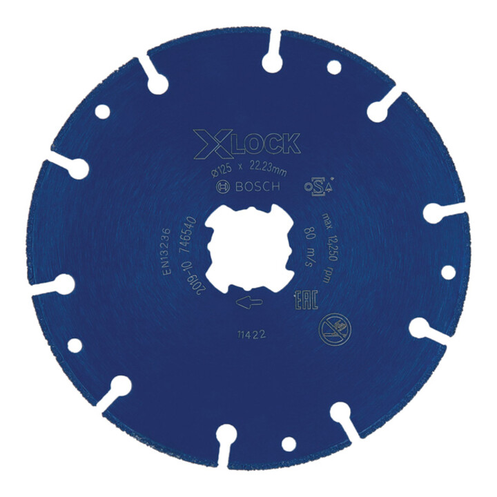 Bosch EXPERT Disque métal diamanté X-LOCK disque de coupe, 125 x 22,23 mm