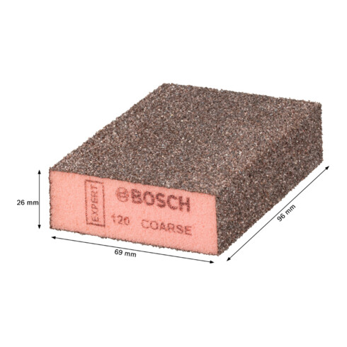 Bosch EXPERT Eponge de ponçage Combi Block, 96 x 26 x 69 mm