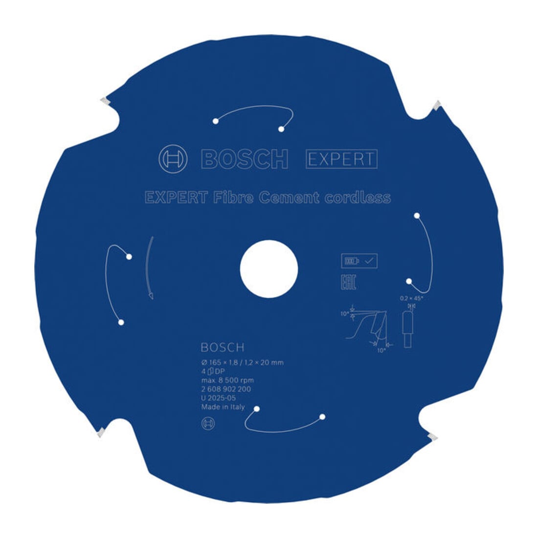 Bosch EXPERT Fiber Cement Kreissägeblatt, 165x20 mm, Z4
