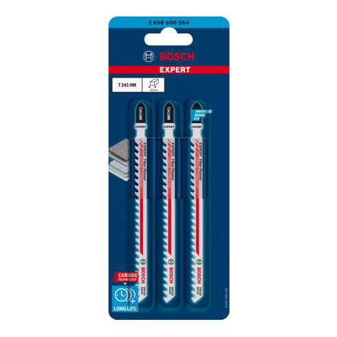 Bosch EXPERT Fiber Gips T 341 HM decoupeerzaagblad 3 stuks voor decoupeerzagen