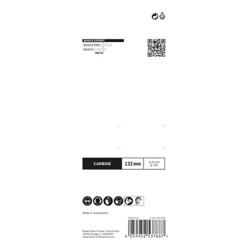 Bosch EXPERT Fiber Plaster T 341 HM Stichsägeblatt 3 Stück für Stichsägen