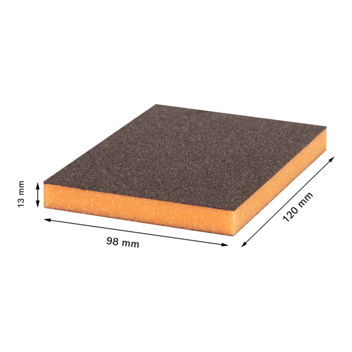 Bosch Expert Flex S473 disque de ponçage en mousse, 98 x 120 x 13 mm, moyen