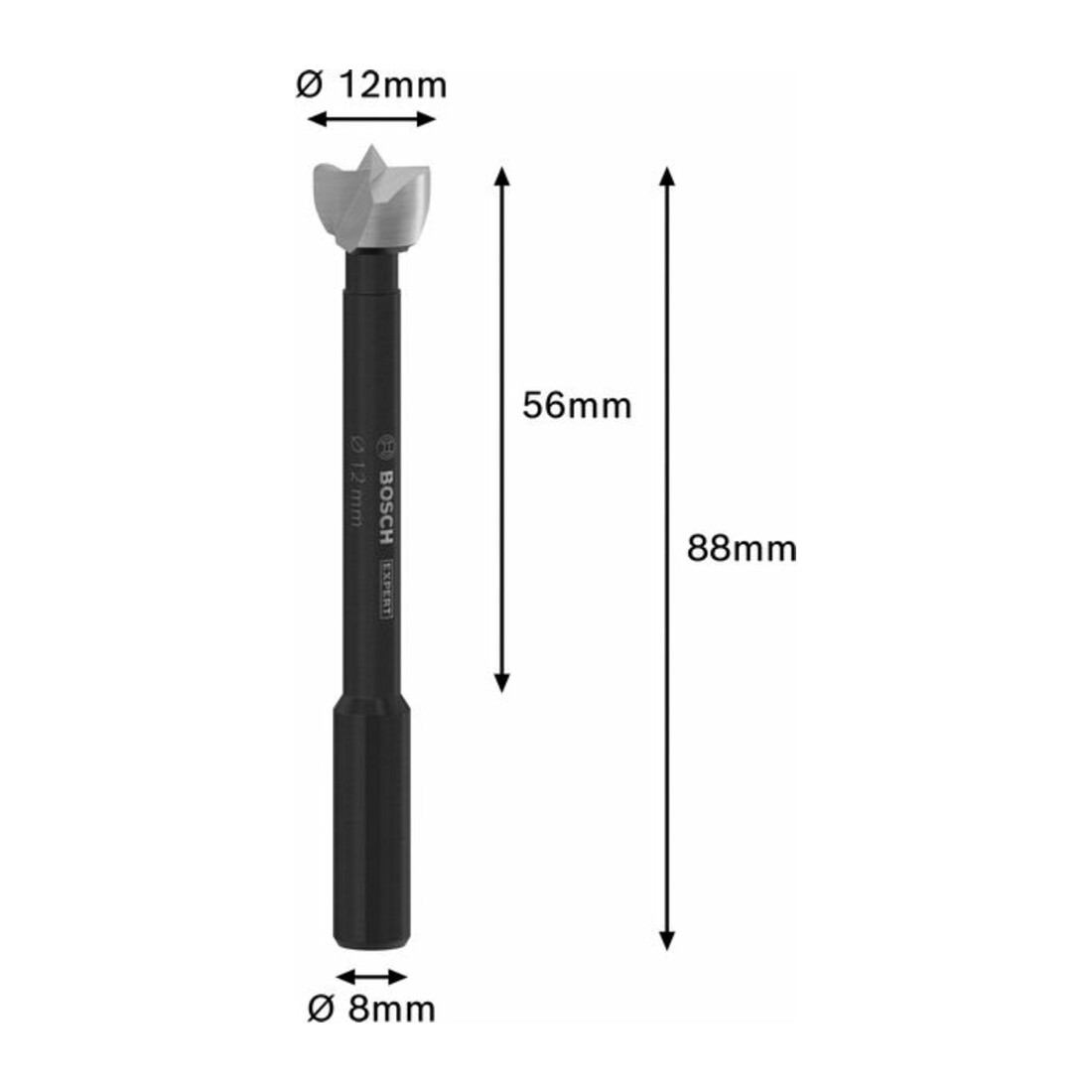 Bosch EXPERT Forstner bois, 12 mm, D8 mm