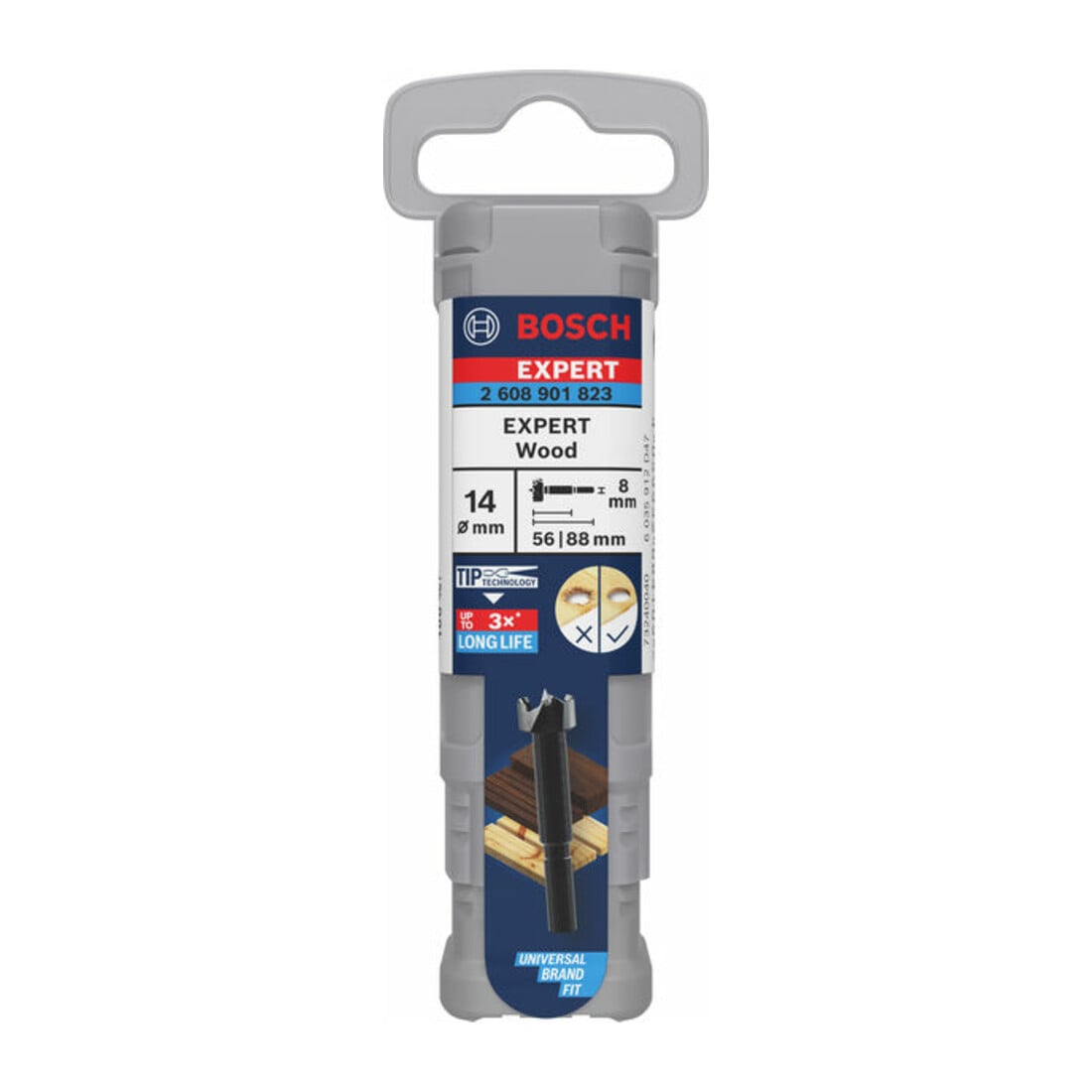 Bosch EXPERT Forstner bois, 14 mm, D8 mm
