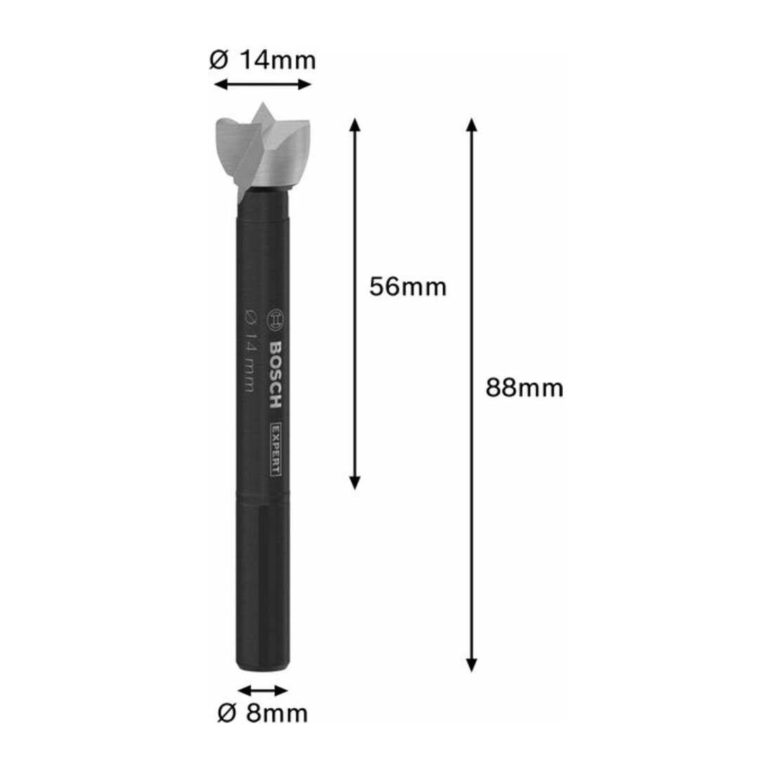 Bosch EXPERT Forstner bois, 14 mm, D8 mm