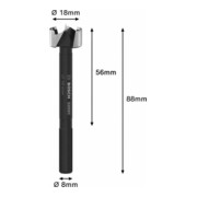 Bosch EXPERT Forstner bois, 18 mm, D8 mm-4