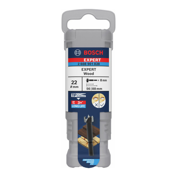 Bosch EXPERT Forstner bois, 22 mm, D8 mm