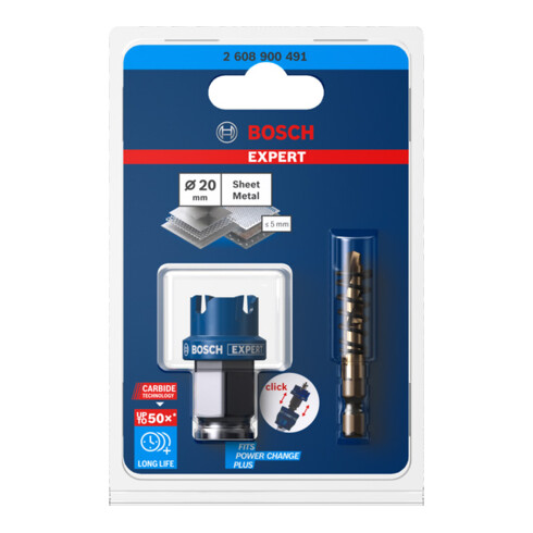 Bosch EXPERT gatzaag voor plaatwerk