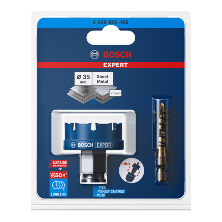 Bosch EXPERT gatenzaag voor plaatmetaal 35 x 40mm voor rotatie- en percussieboormachines