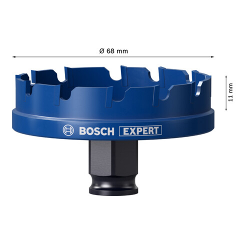Bosch EXPERT gatenzaag voor plaatstaal 68 x 40mm voor rotatie- en percussieboormachines