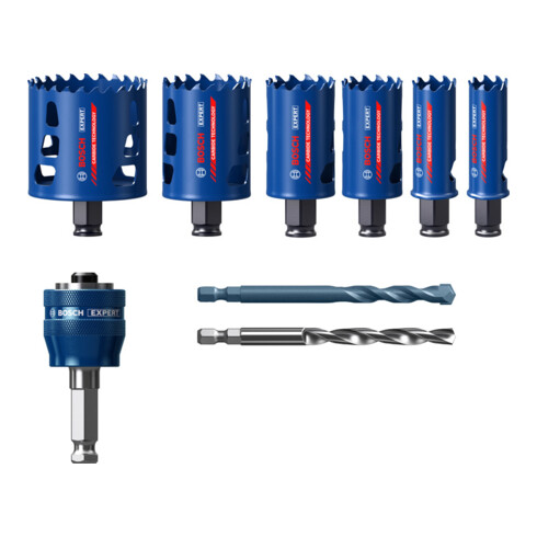 Bosch EXPERT gatenzaagset voor taai materiaal 22/25/35/40/51/68mm 9 st. voor klopboormachines en boormachines