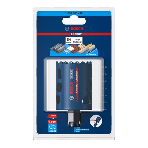 Bosch EXPERT gatzaag voor taai materiaal 54 x 60 mm voor rotatie- en percussieboormachines