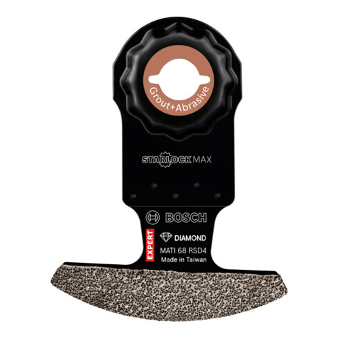 Bosch Expert Grout Corner Blade (lame de scie à segment) MATI 68 RSD4 Lame pour outils multifonctions, 68 x 10 mm