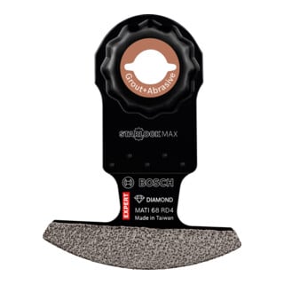 Bosch Expert Grout Corner Blade MATI 68 RD4 Lame pour outils multifonctions, 68 x 30 mm