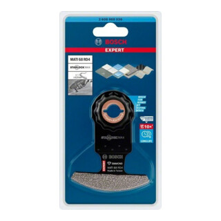 Bosch Expert Grout Corner Blade MATI 68 RD4 Lame pour outils multifonctions, 68 x 30 mm