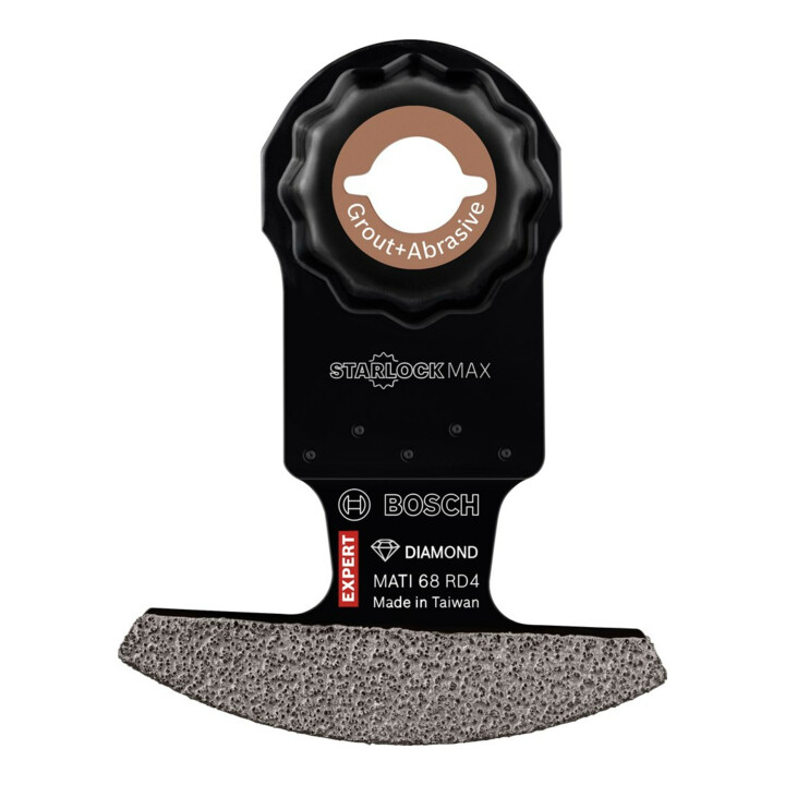 Bosch Expert Grout Corner Blade MATI 68 RD4 Lame pour outils multifonctions, 68 x 30 mm