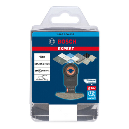 Bosch Expert Grout Corner Blade MATI 68 RD4 Mes voor multifunctioneel gereedschap, 68 x 30 mm