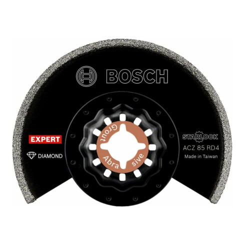 Bosch Expert Grout Segment Blade ACZ 85 RD4 Lame pour outils multifonctions, 85 mm