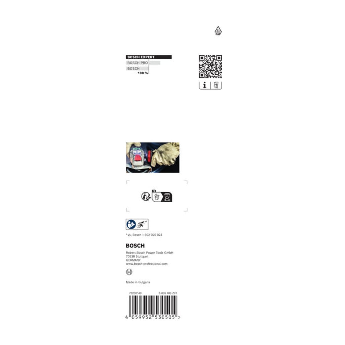 Bosch EXPERT Handgreep voor vibratieregeling M10 haakse slijpmachine 169 x 69mm voor haakse slijpmachines met X-LOCK en met klemmoer