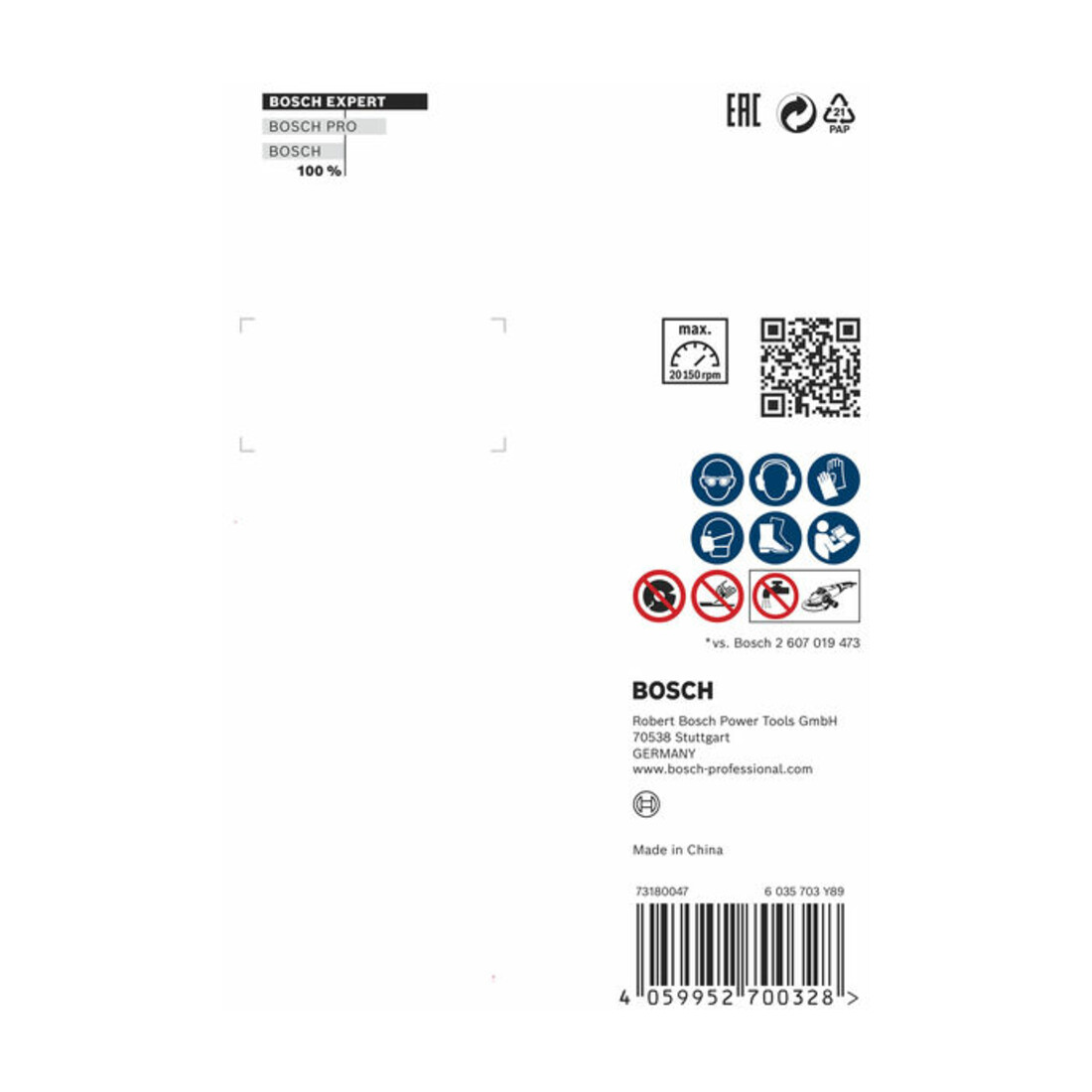 Bosch EXPERT Hard Ceramic Disque diamant de découpe 76 x 1,5 x 10 mm