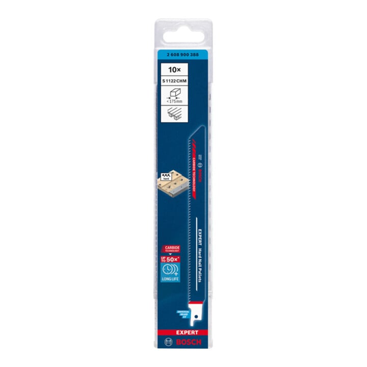 Bosch Expert ‘Hard Nail Pallets’ S 1122 CHM Säbelsägeblatt