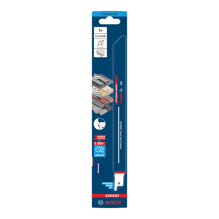 Bosch EXPERT Hard Nail pallets S1123CHM reciprozaagblad