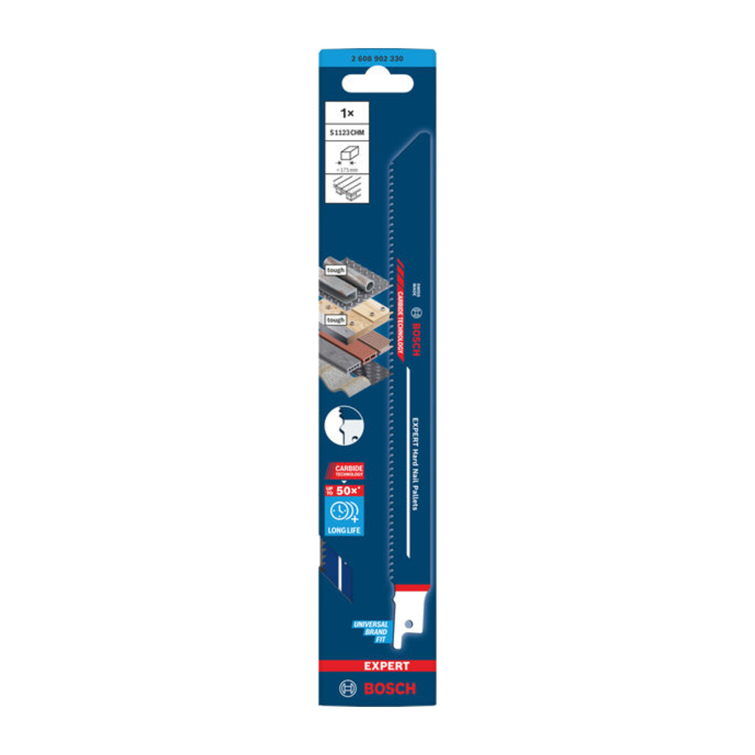Bosch EXPERT Hard Nail Pallets S1123CHM Säbelsägeblatt