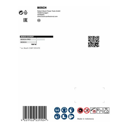Bosch EXPERT HardCeramic Diamanttrennscheiben 125 x 22,23 x 1,4 x 10mm für Winkelschleifer mit Spannmutter