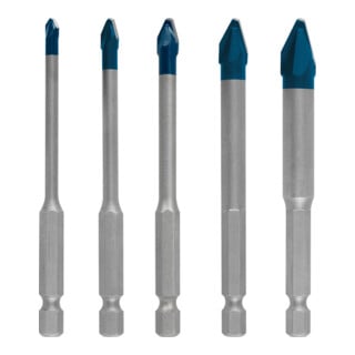 Bosch Expert HardCeramic HEX-9 jeu de forets, 4/5/6/8/10 mm