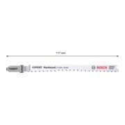 Bosch EXPERT Hardwood 2-side clean, 117 mm, 2 pièces Pour scies sauteuses-5