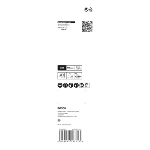 Bosch EXPERT Hardwood 2-side clean Stichsägeblatt-Set 2-tlg., T308BF/BFP für Stichsägen