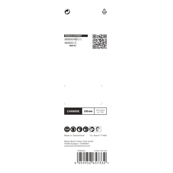 Bosch EXPERT Hardwood Fast Stichsägeblatt. Für Stichsägen