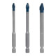 Bosch EXPERT HEX-9 Forets HEX-9 en céramique dure, 5 x 90, 6 x 90, 8 x 90 mm, 3 pièces