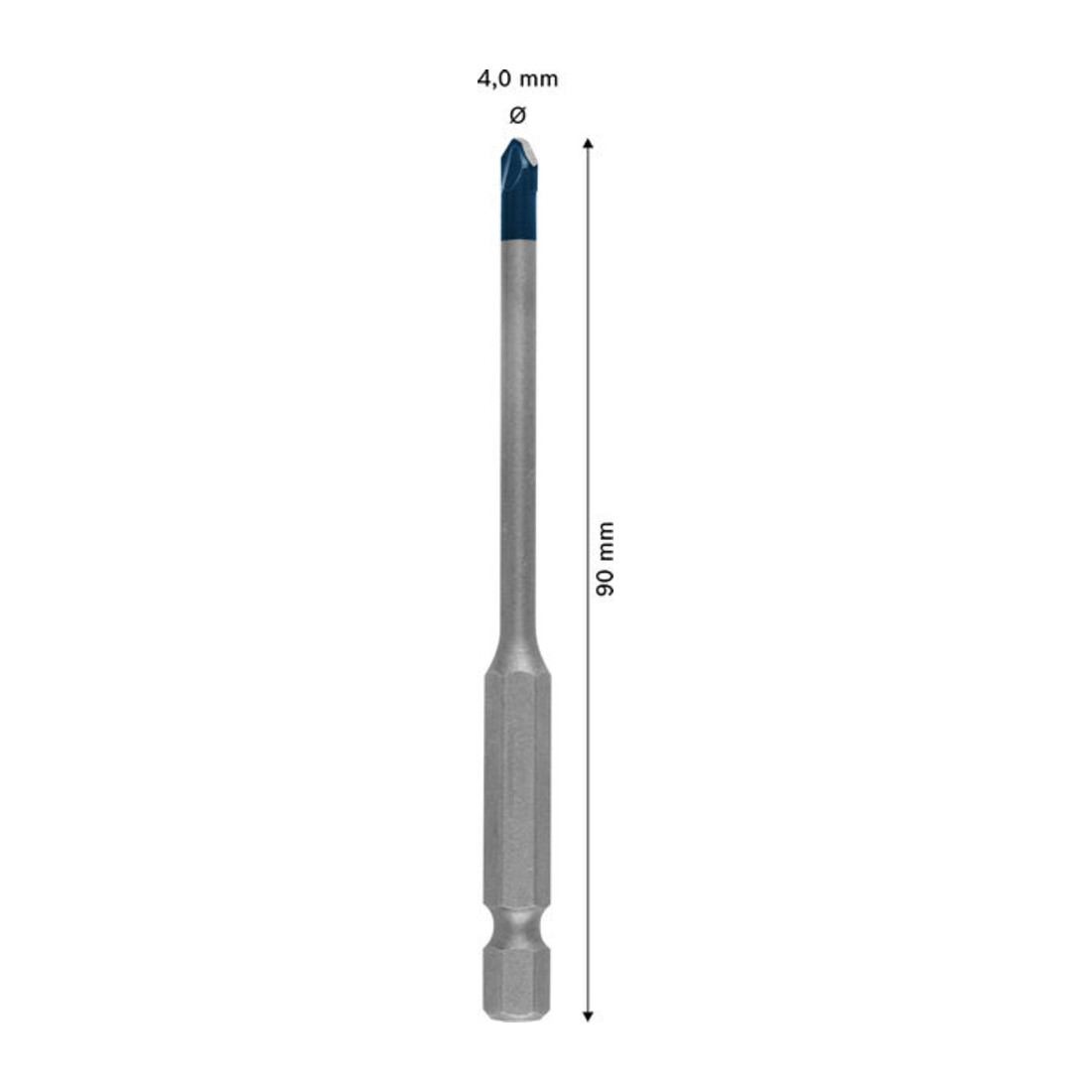 Bosch EXPERT HEX-9 Hard Ceramic Bohrer, 4 x 90 mm