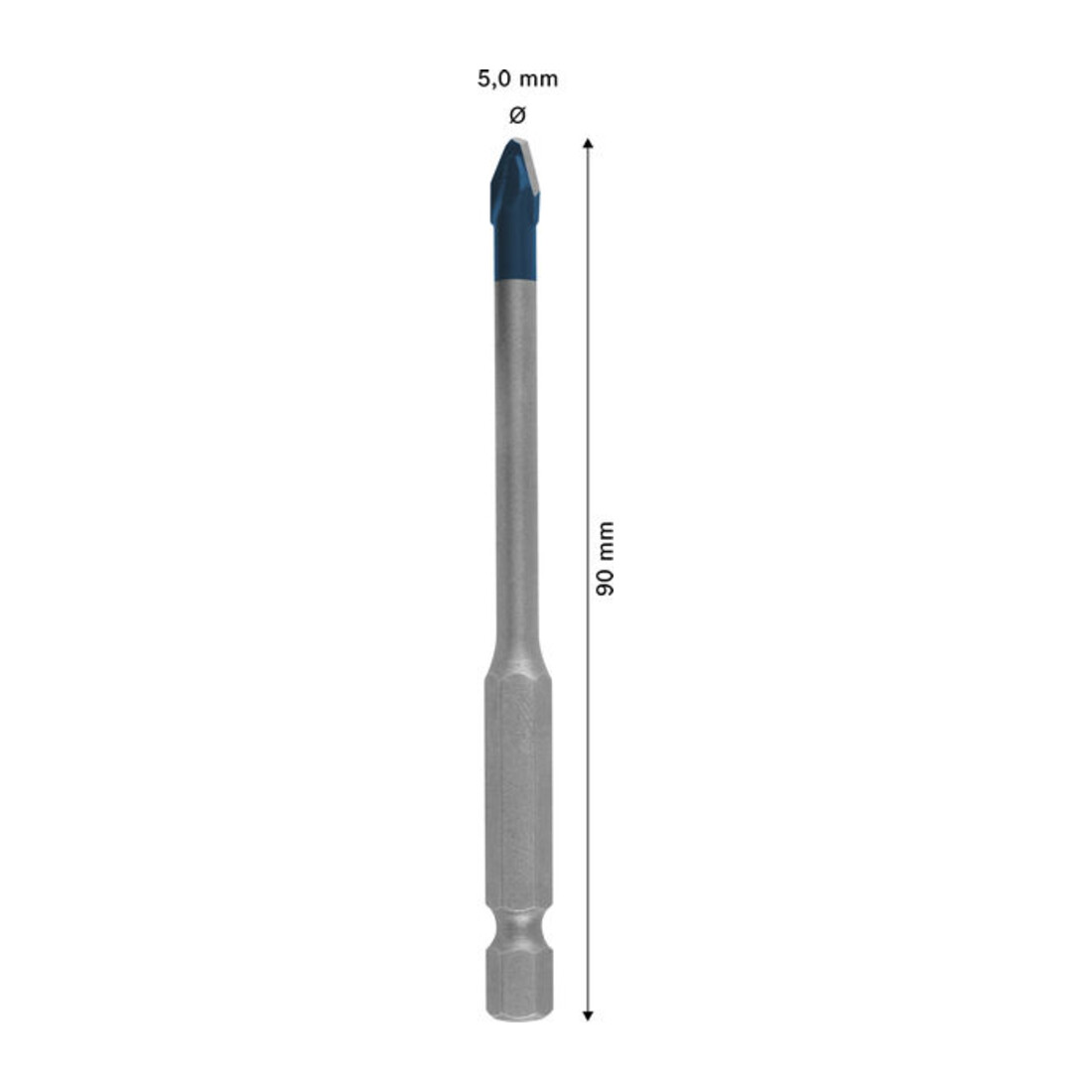 Bosch EXPERT HEX-9 Hard Ceramic Bohrer, 5 x 90 mm