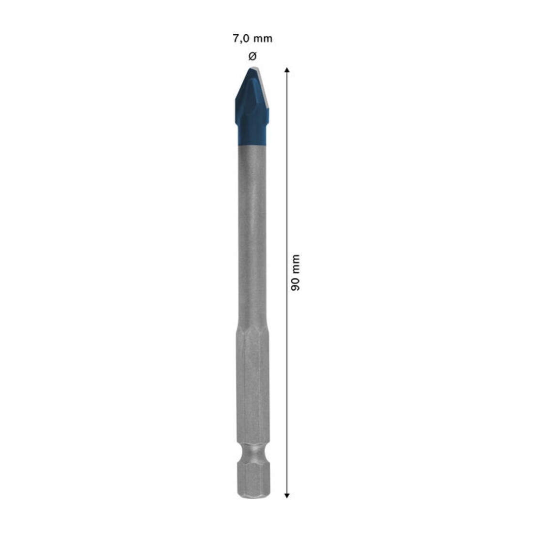 Bosch EXPERT HEX-9 Hard Ceramic Bohrer, 7 x 90 mm