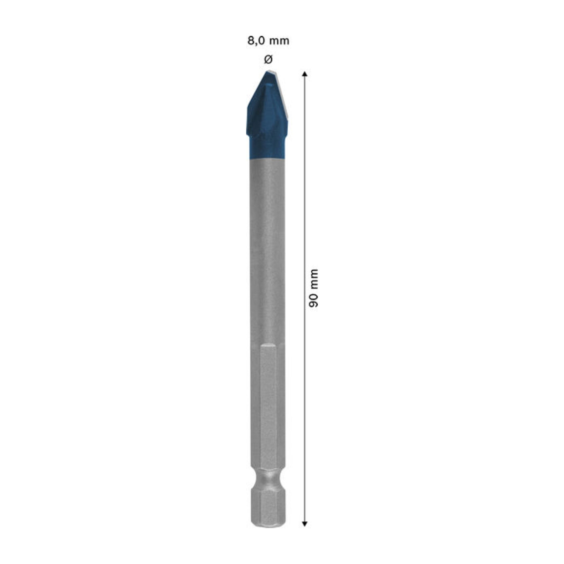 Bosch EXPERT HEX-9 Hard Ceramic Bohrer, 8 x 90 mm