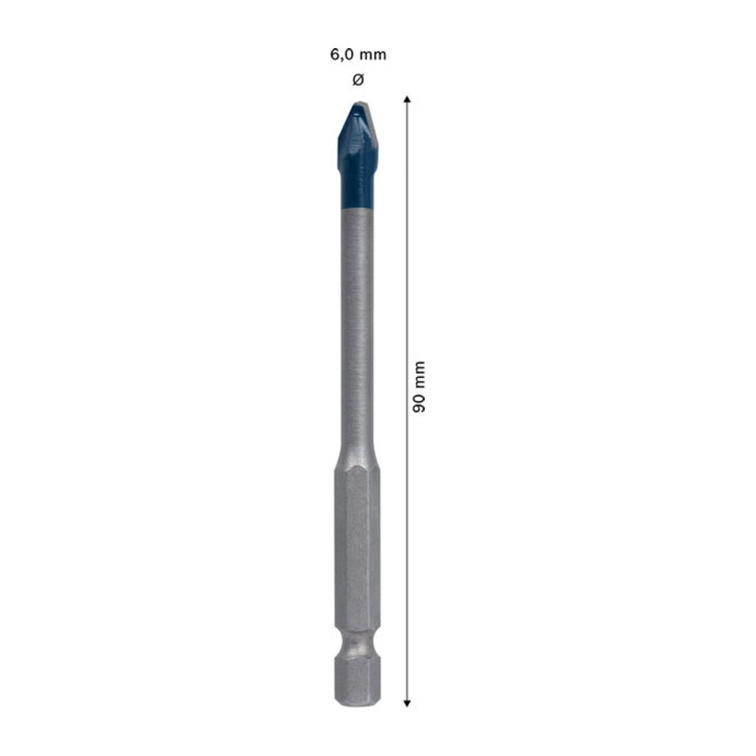 Bosch EXPERT HEX-9 Hard keramische boor, 6 x 90 mm