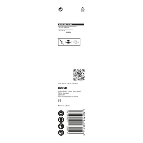 Bosch EXPERT HardCeramic HEX-9 Bohrer
