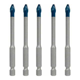 Bosch EXPERT HEX-9 HardCeramic Dachziegel-Bohrer-Set 6mm 5-tlg. für Dreh- und Schlagbohrer